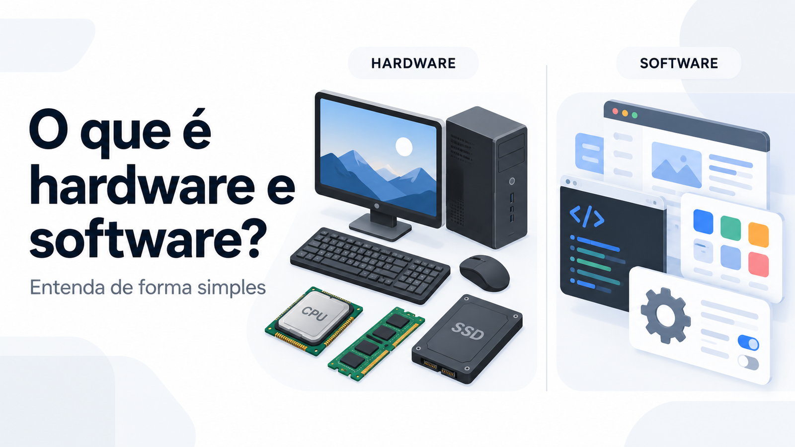 O que é hardware e software? Entenda de forma simples e sem complicação